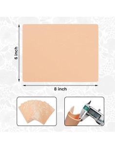 Kit 8 Piezas Piel de Tatuaje FTOYIN 3mm 15.24x20.32cm 2