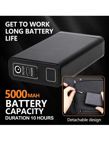 Asiento de Estadio Calentado ELEGANTLIFE - Plegable, 3 Niveles de Calor