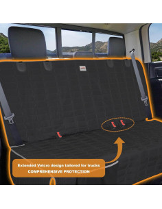 Funda de Asiento para Perros Reliadura Banco Camioneta 155cm Gris 2