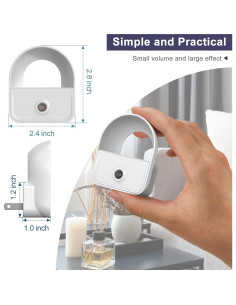 Paquete de 6 luces nocturnas LED YRWXZYO con sensor automático 2