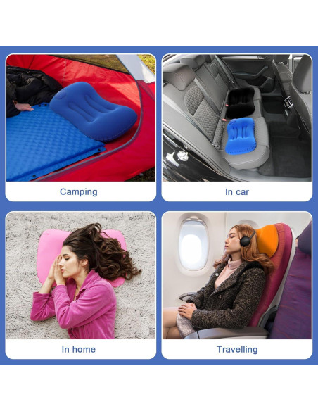 Almohadas Inflables de Viaje Geelin 6 Pcs Coloridas