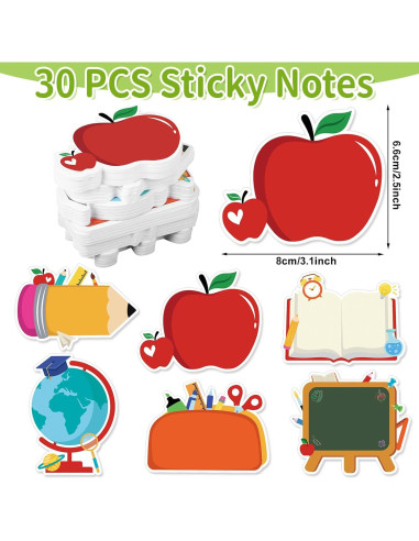 Paquete de 30 Notas Adhesivas Sereliy Lindo 600 Hojas