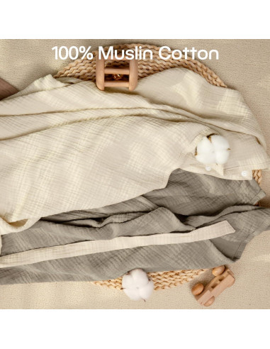 Funda de Lactancia Mexxi de Muselina 104x74 cm Crema