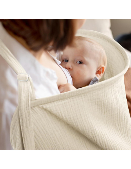 Funda de Lactancia Mexxi de Muselina 104x74 cm Crema