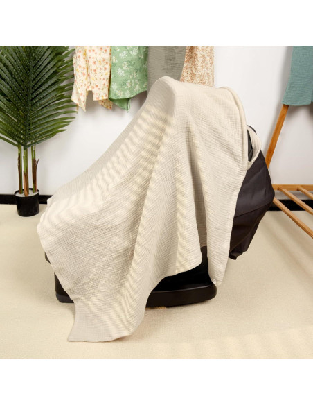 Funda de Lactancia Mexxi de Muselina 104x74 cm Crema