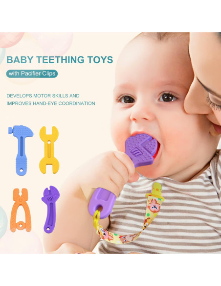 Juguetes de Dentición para Bebés Silicona 3-12 Meses Set