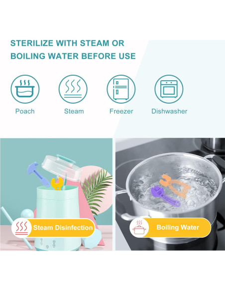 Juguetes de Dentición para Bebés Silicona 3-12 Meses Set