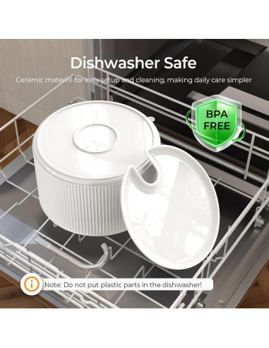 Fuente de Agua Cerámica Voluas 2.2L para Gatos con Filtro