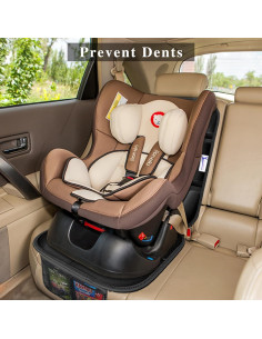 Protector de Asiento de Coche Gowhalle Negro Impermeable 1pc 2