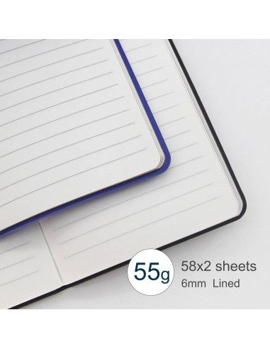 Cuadernos de bolsillo A6 WETLOTE 2 paquetes 112 páginas