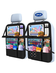 Organizador de Asiento Trasero Oneyus con Bandeja Plegable - 2 Pzs