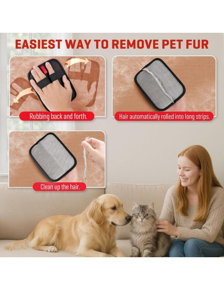 Guantes Quitapelos MyPera para Gatos y Perros - Reutilizables