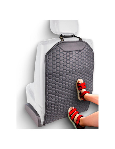 Protector de Asiento Trasero Owleys de Eco-Cuero Negro