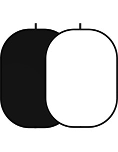 Fondo Chromakey Plegable 2-en-1 Negro Blanco YUOCU 1x1.5m 2