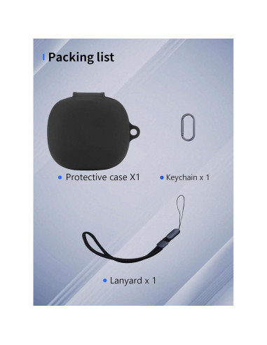 Funda de Silicona para Auriculares Anker Soundcore P20i Negra