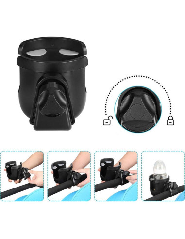 Soporte para Tazas Accmor Universal 360 para Cochecito y Bicicleta