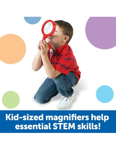 Lupas Jumbo Learning Resources - 6 Piezas para Niños 3+