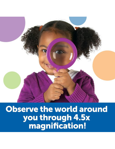 Lupas Jumbo Learning Resources - 6 Piezas para Niños 3+