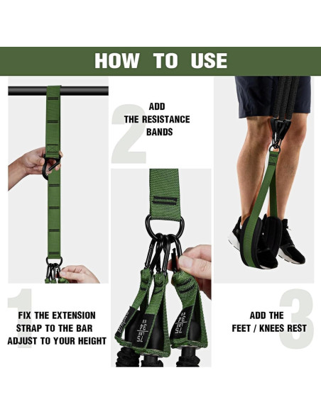 Bandas de Asistencia para Dominadas GlamFlex Ajustables 34 kg