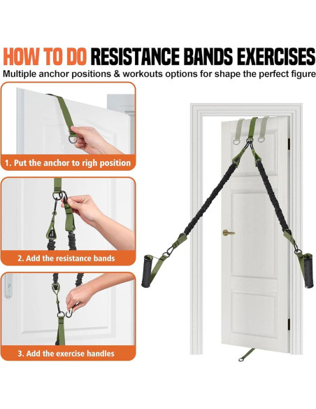 Bandas de Asistencia para Dominadas GlamFlex Ajustables 34 kg