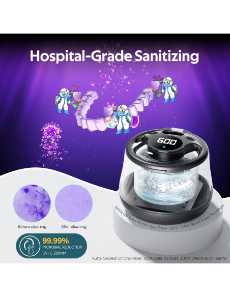 Limpiadora Ultrasónica de Retenedores Shaoguan 200ml 45kHz