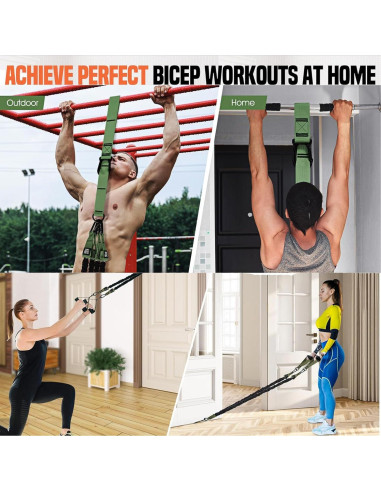 Bandas de Asistencia para Dominadas GlamFlex Ajustables 34 kg