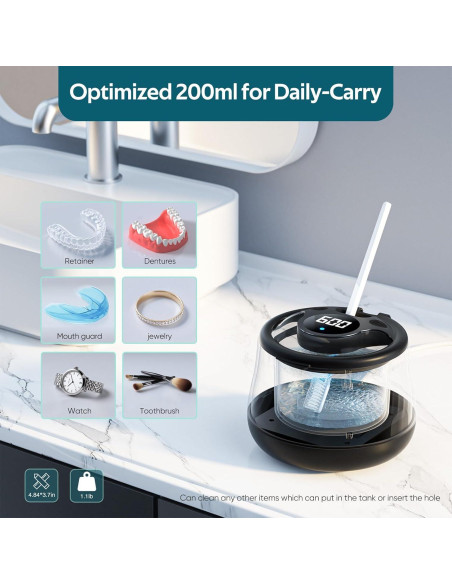 Limpiadora Ultrasónica de Retenedores Shaoguan 200ml 45kHz