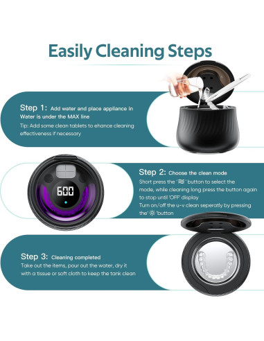 Limpiadora Ultrasónica de Retenedores Shaoguan 200ml 45kHz