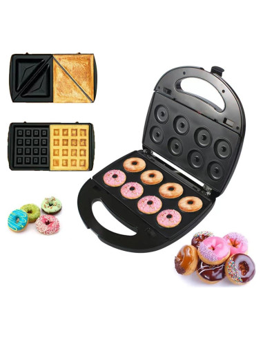 Fabricador de Donas 3 en 1 Baotkere 750W Antiadherente