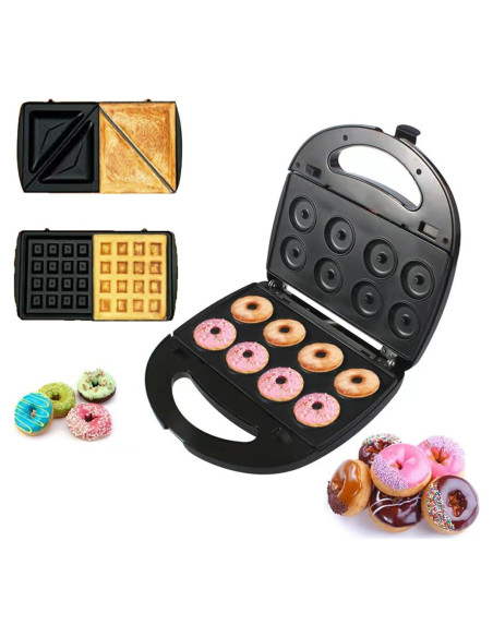 Fabricador de Donas 3 en 1 Baotkere 750W Antiadherente