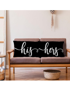 Juego de Fundas de Cojín Voatok 30.5x50.8 cm 100% Franela 2