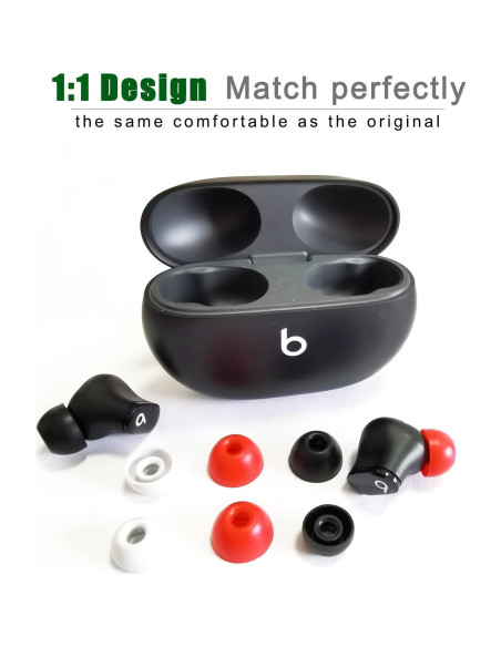 Consejos de Silicona Mijusun para Beats Studio Buds - 6 Pares