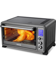 Horno Tostador TOSHIBA 25L 10-en-1 Acero Inoxidable Negro 2