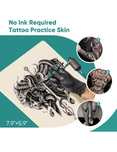 Pieles de Práctica para Tatuaje Scrubero 5 Piezas 20.1x15cm 2