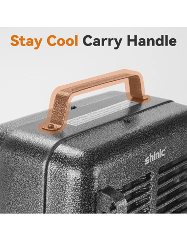 Calentador Eléctrico Portátil Shinic FW606-15CG 1500W Gris