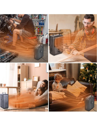 Calentador Eléctrico Portátil Shinic FW606-15CG 1500W Gris