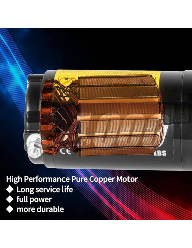 Cabrestante Eléctrico CXRCY 4000 lbs para ATV/UTV con Control Remoto