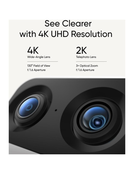 Cámara de Seguridad Interior Eufy S350 4K UHD Dual con Zoom 8x