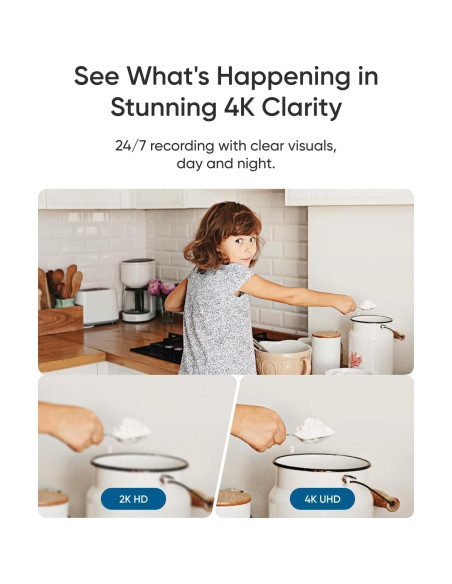 Cámara de Seguridad Interior Eufy S350 4K UHD Dual con Zoom 8x