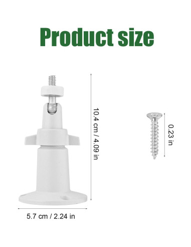 Soporte de Montaje Ajustable para Cámara de Seguridad Gosknor - 2 Piezas