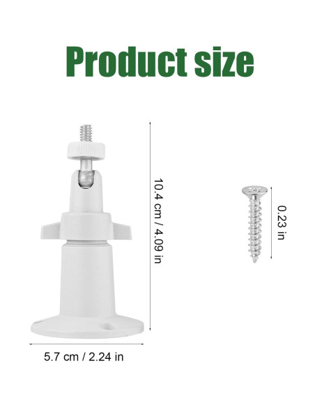 Soporte de Montaje Ajustable para Cámara de Seguridad Gosknor - 2 Piezas