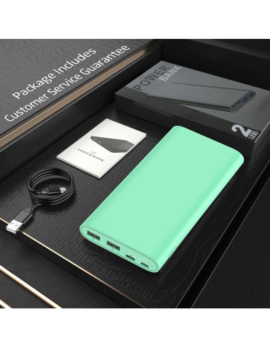 Cargador Portátil 26800mAh Dongguan Carga Rápida USB-C Verde