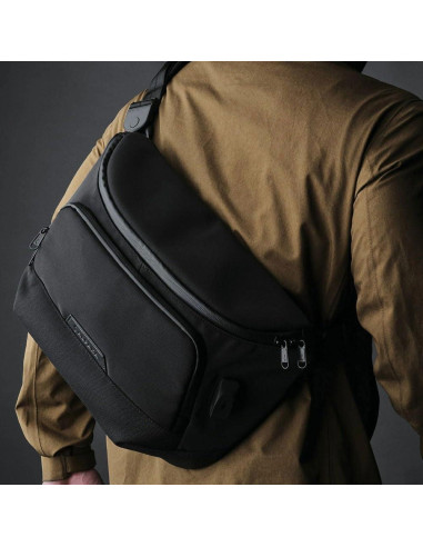 Bolsa de Mensajero Sling ALPAKA Bravo Max 8L Negro con RFID