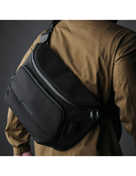 Bolsa de Mensajero Sling ALPAKA Bravo Max 8L Negro con RFID