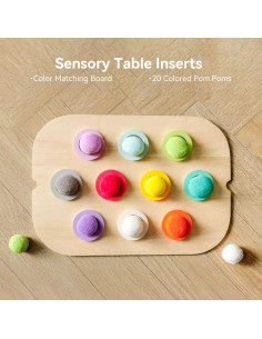 Tablero Sensorial de Madera IEATFO para Mesa Flisat Trofast 2