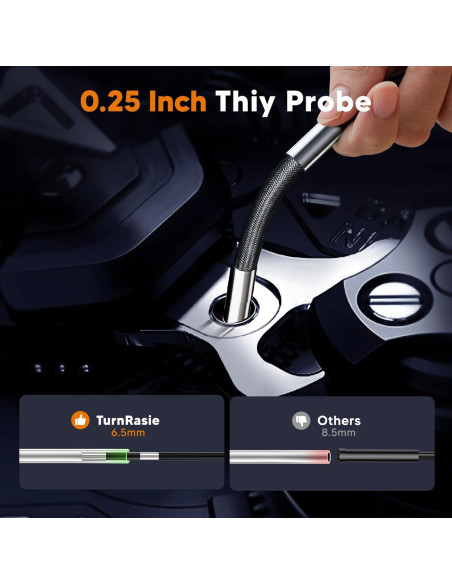 Cámara de Inspección Articulada TURN RAISE AT040 7" con Luz