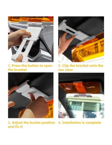 Visera Antideslumbrante Ajustable Akozon para Automóvil HD