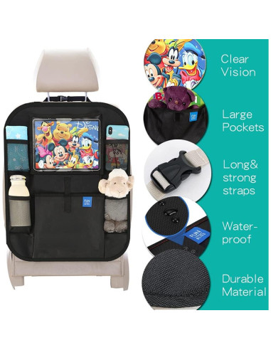 Protector de Asiento de Coche Funbliss Negro XL Universal