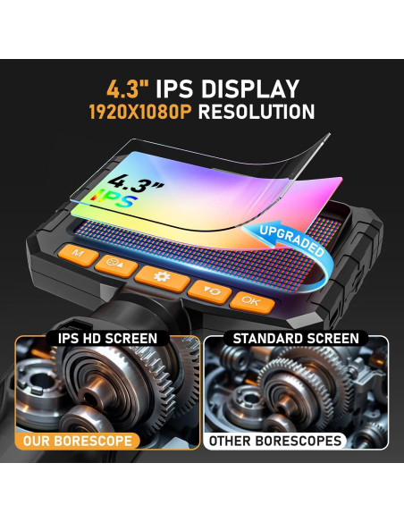 Borescopio Articulado ZEENSUY 3.9mm HD 1080P 1.52m Luz LED