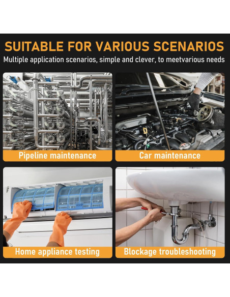 Borescopio Articulado ZEENSUY 3.9mm HD 1080P 1.52m Luz LED